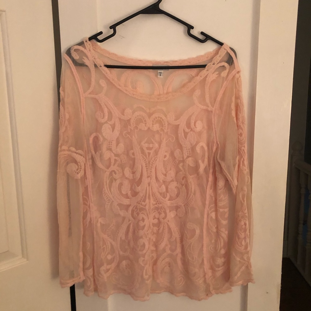 Medium express long sleeve sheer lace 🍉